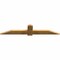 Ekena Millwork Eugene Rough Sawn Timber Gable Bracket, Western Red Cedar, 72"W x 15"H x 2"D x 6"F, 5/12 Pitch GBW072X15X0206EUG00RWR - alternate 5
